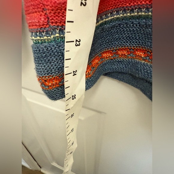 Women’s Lauren Ralph Lauren Vibrant Southwestern Linen Blend Sweater M casual - Picture 6 of 7